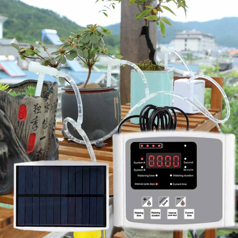 Smart Garden Timer - Perangkat Irigasi Tetes Tenaga Surya Otomatis