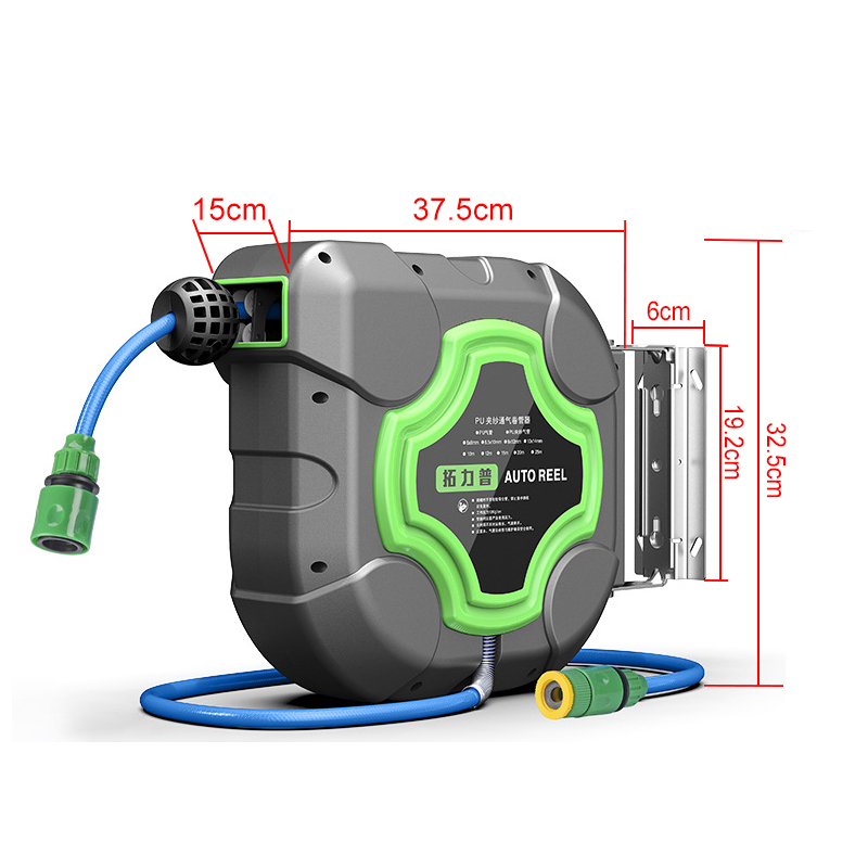 Smart Garden Sensors - Selang gulung otomatis, 10/15/20M Drum air,