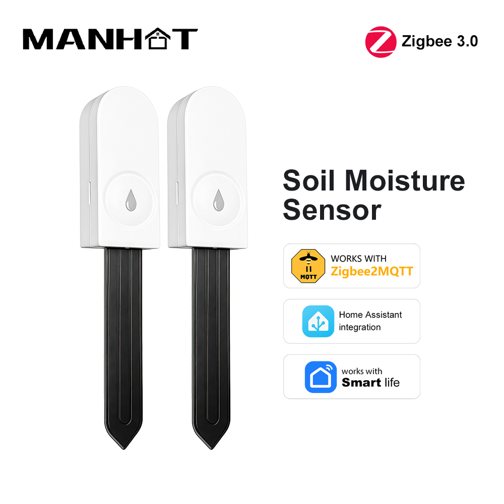Smart Garden Sensors - Sensor Kelembaban Tanah Zigbee 3.0, Termohigrometer