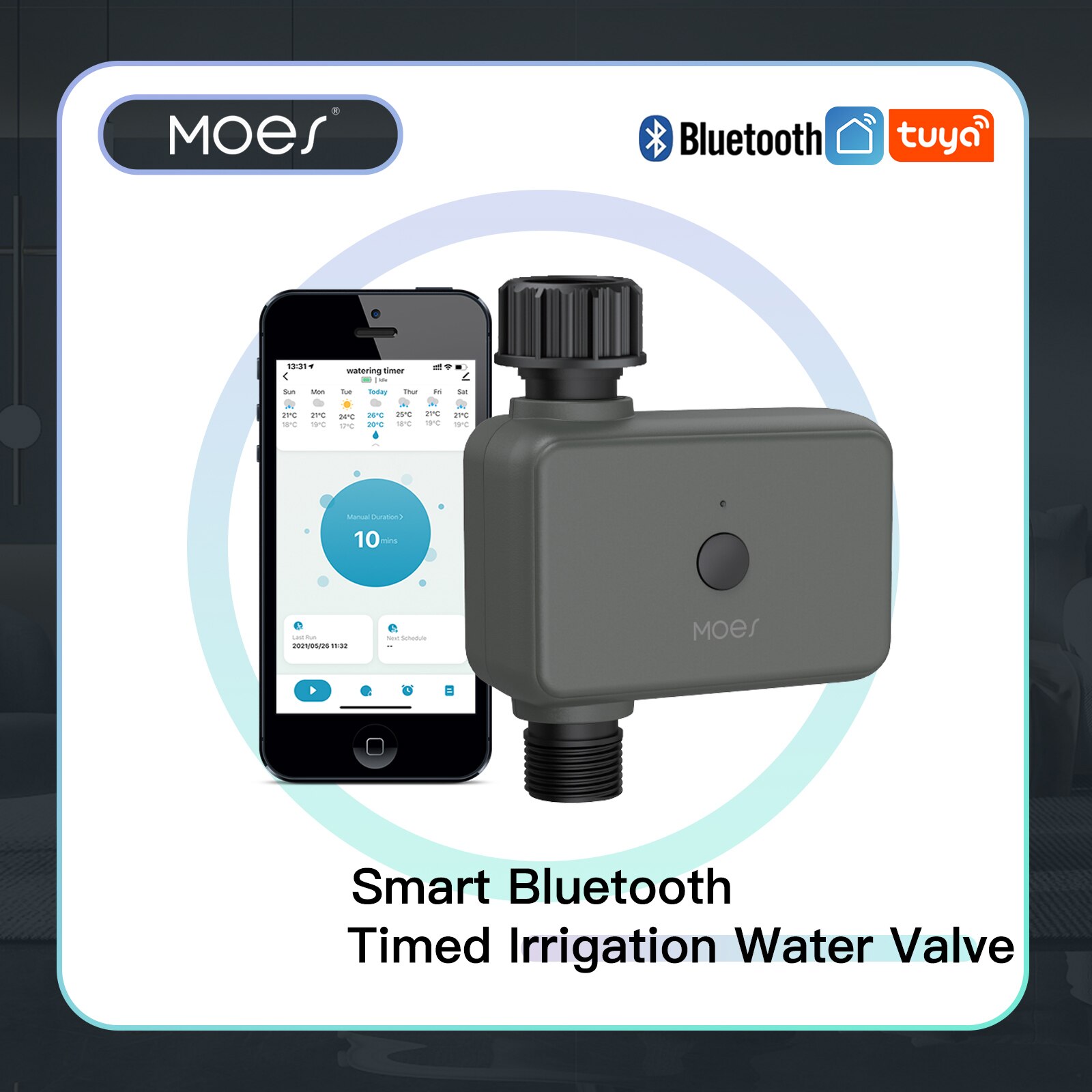 Smart Garden Watering - Moes Tuya pengatur waktu air cerdas,