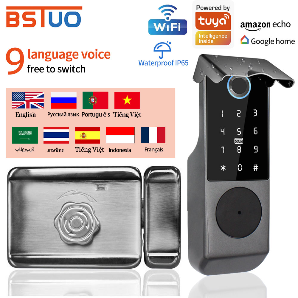 Smart Garden Gate Lock - TUYA WIFI Kunci Pintu Pintar Kunci