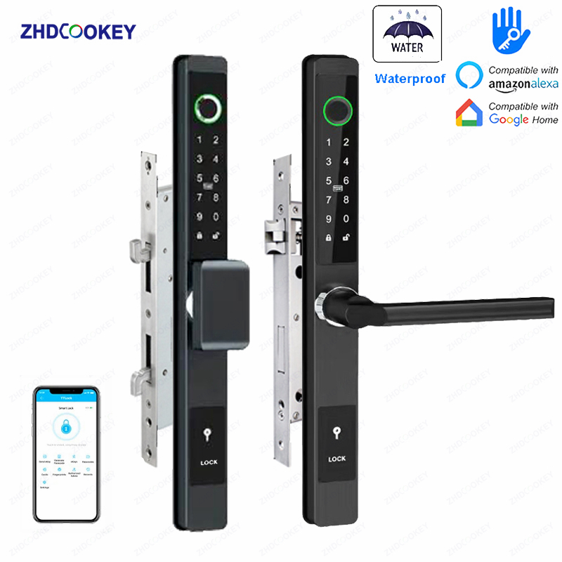 Smart Garden Gate Lock - ZHDCOOKEY Kunci Pintu Digital Biometrik Tahan