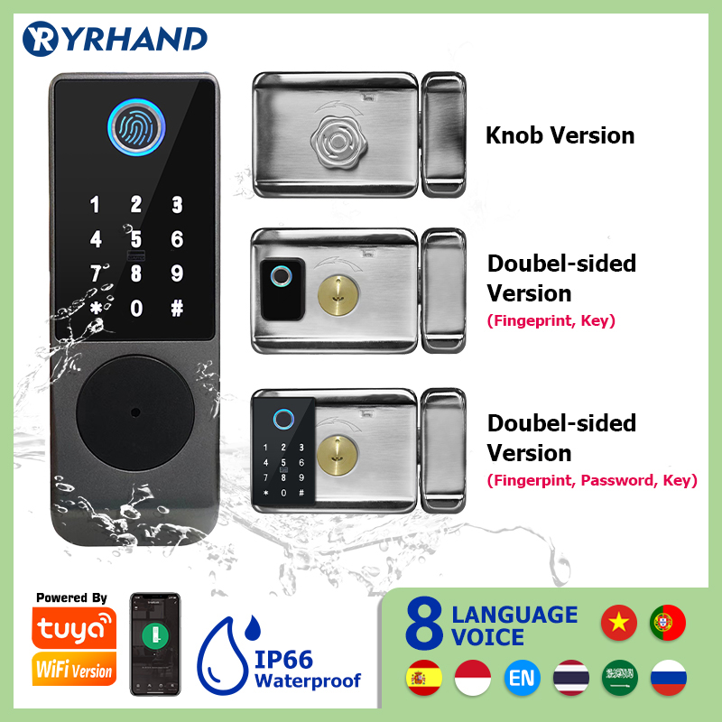 Smart Garden Gate Lock - Tuya Kunci Pintar Tahan Air Wifi