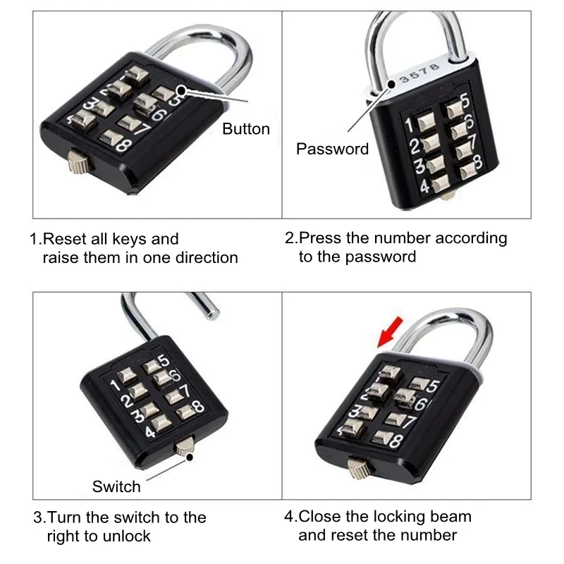 Kunci gembok kombinasi luar ru - Smart Garden Gate Lock ulasan dan harga