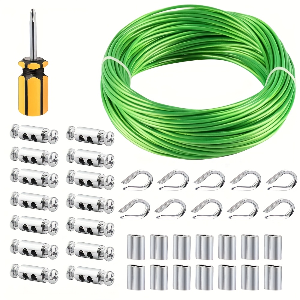 Set Tali Kawat PVC Hijau Diame - Smart Garden Fence ulasan dan harga