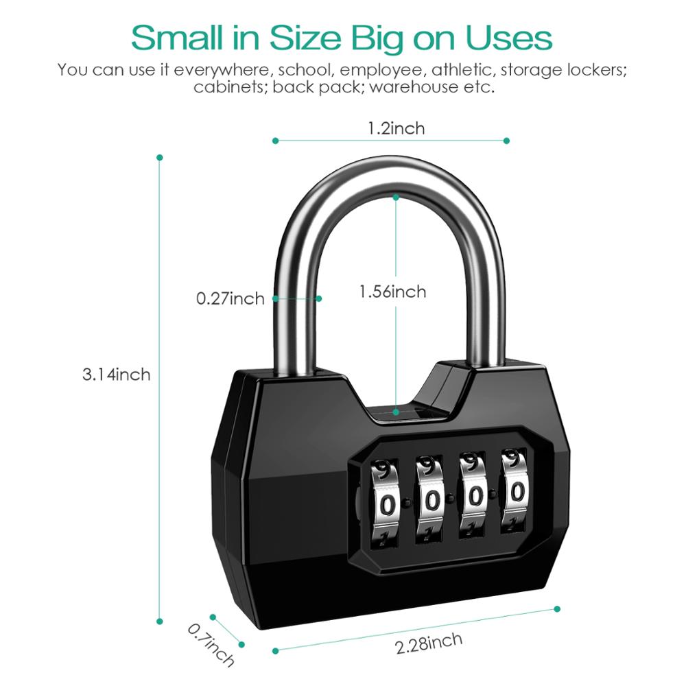 ORIA gembok kombinasi 4-Digit  - Smart Garden Gate Lock ulasan dan harga
