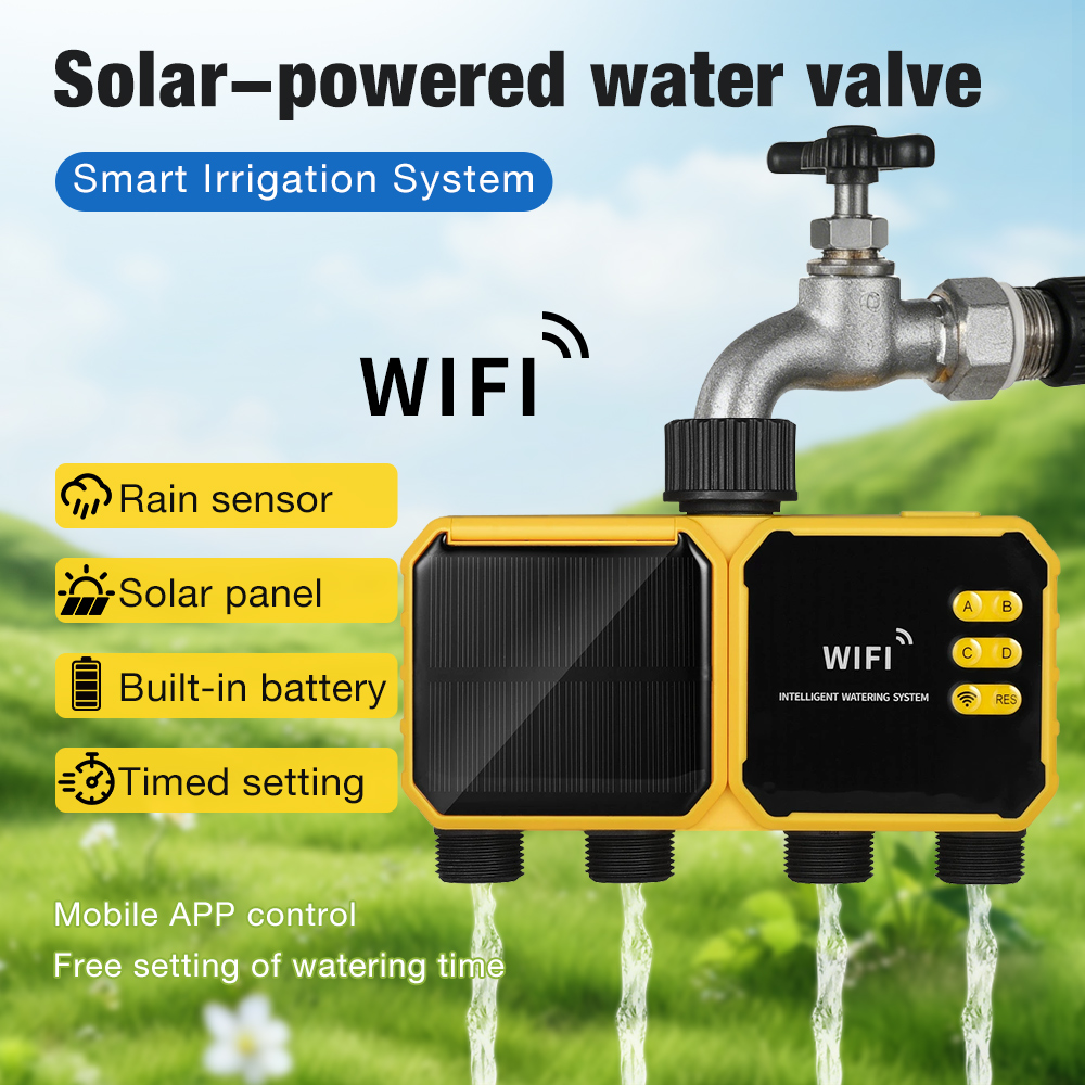 Timer Air Tenaga Surya WiFi 1/ - Smart Garden Tap ulasan dan harga