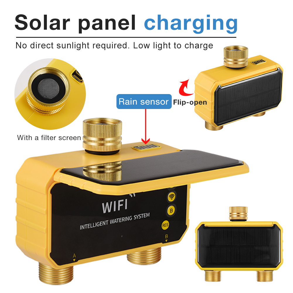 Timer Air Tenaga Surya WiFi 1/ - Smart Garden Tap ulasan dan harga