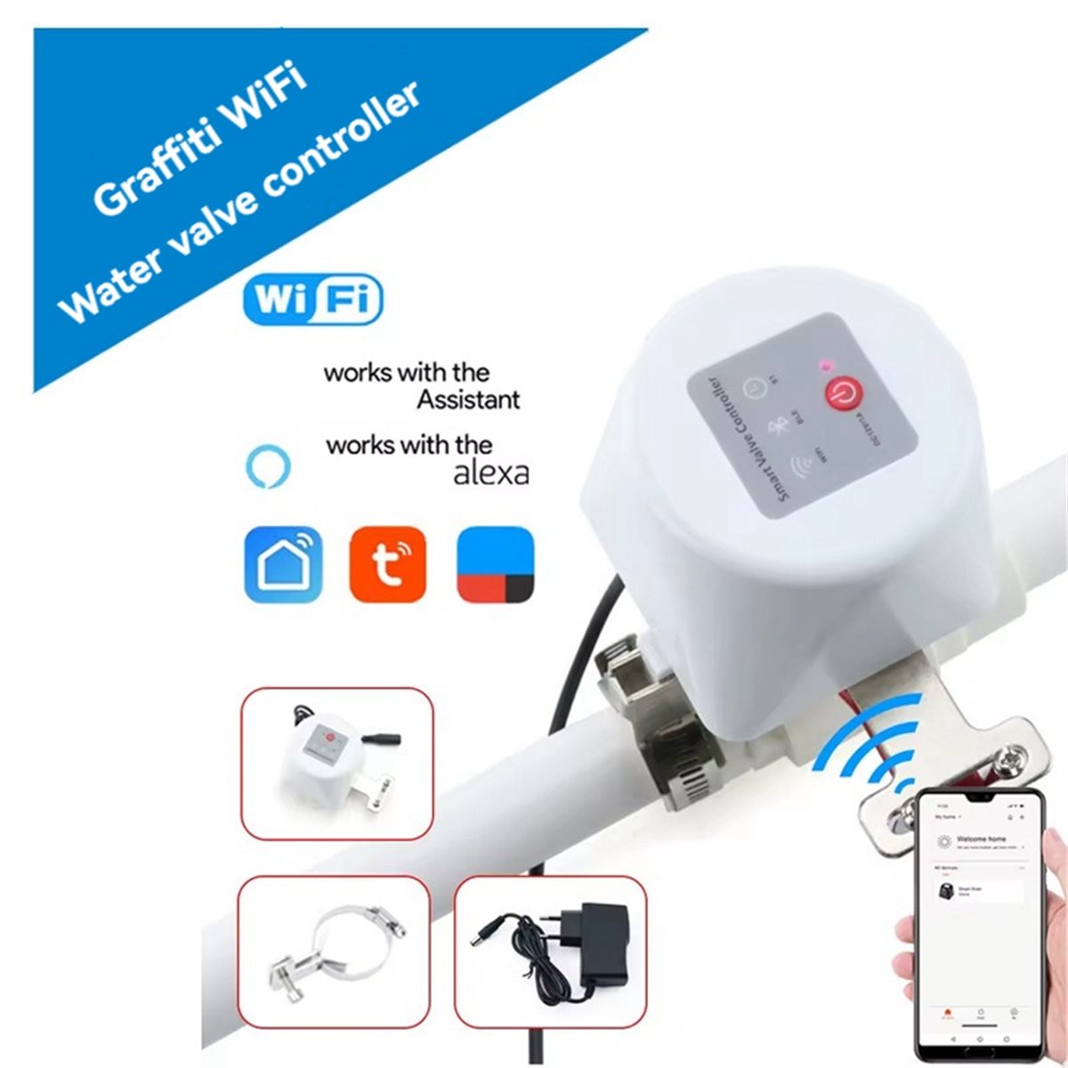 SWXF Tuya WiFi Smart Valve Con - Smart Garden Timer ulasan dan harga