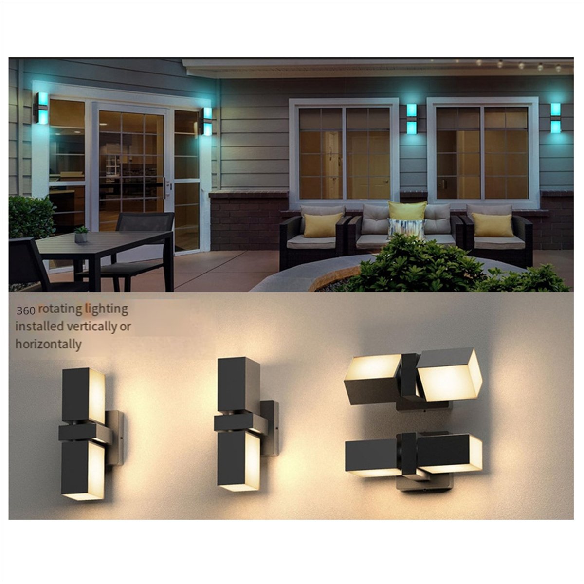 Lampu Dinding LED AA19 Dual He - Smart Garden Fence ulasan dan harga