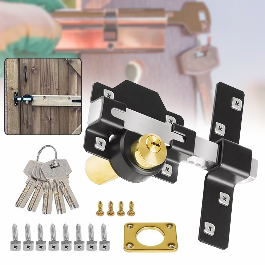 Barn Door Lock,Garage Gate Loc - Smart Garden Gate Lock ulasan dan harga