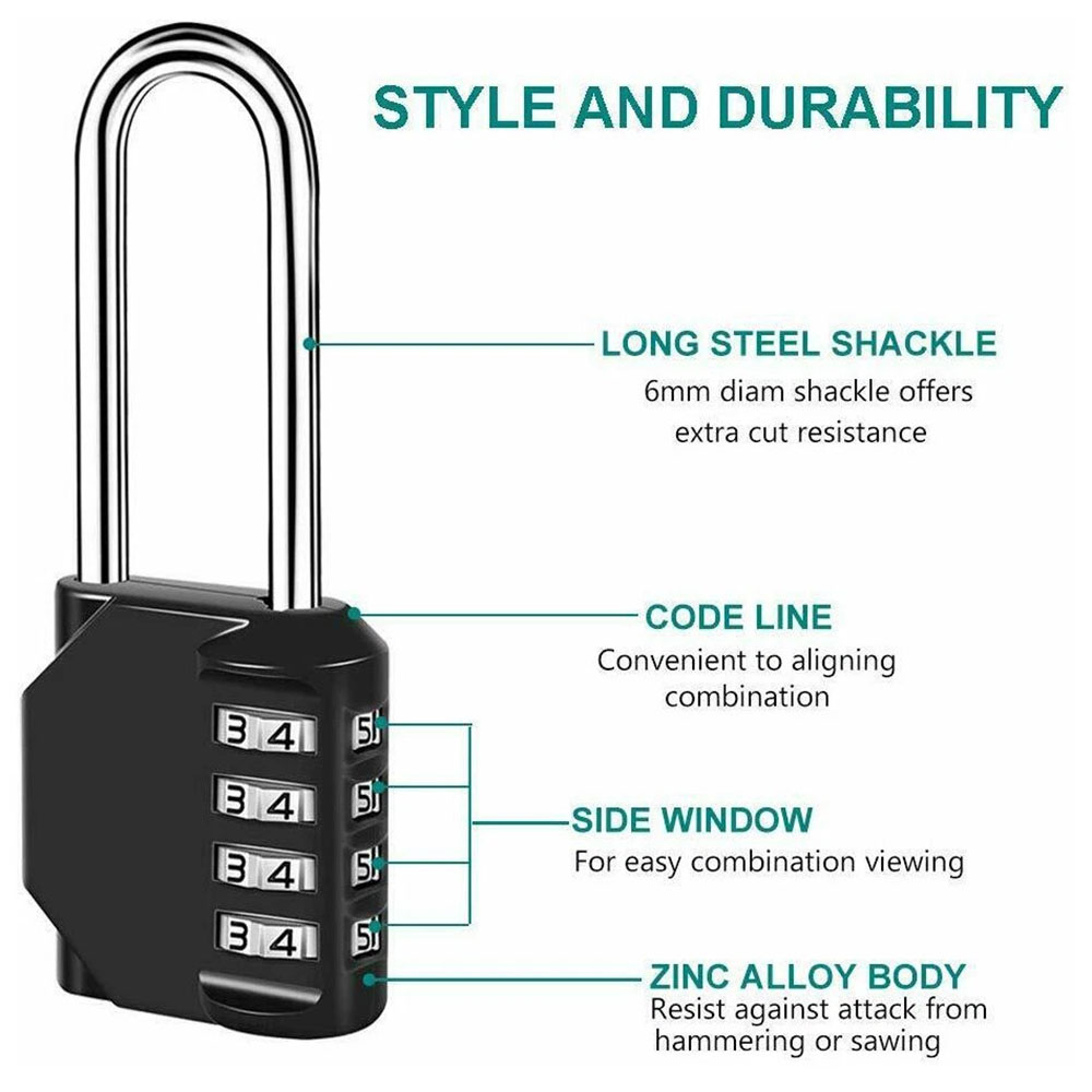 Gembok Kombinasi 4 Digit denga - Smart Garden Gate Lock ulasan dan harga