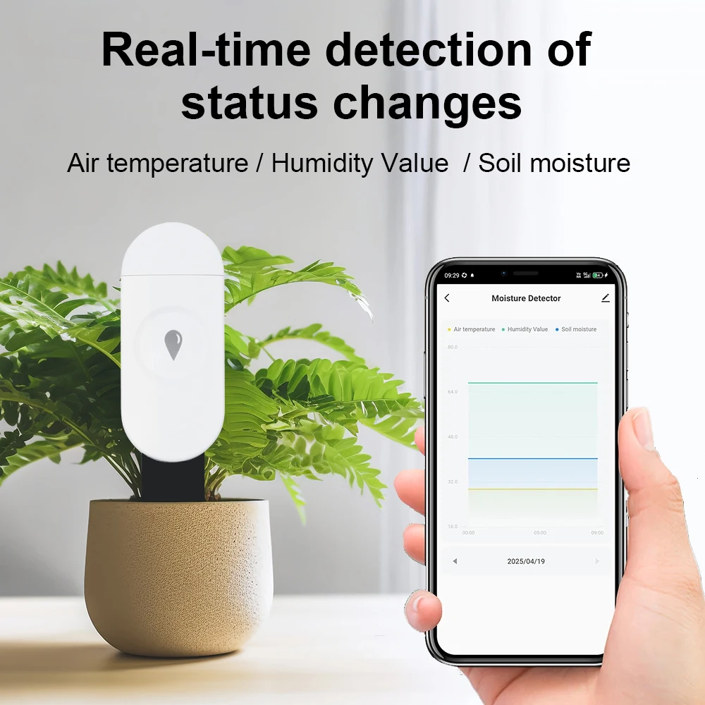 Tuya Zigbee Detektor Kelembapa - Smart Garden Monitor ulasan dan harga