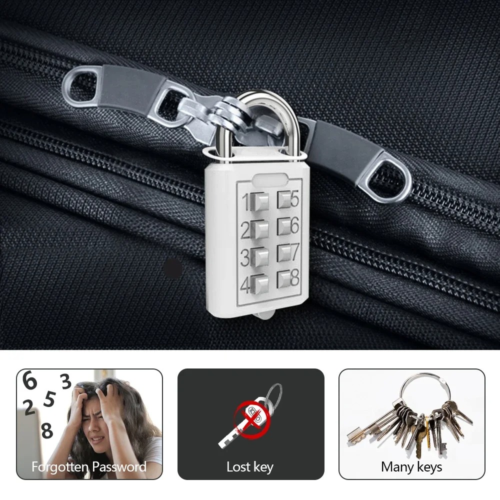 Kombinasi 8 Digit Tombol Luar  - Smart Garden Gate Lock ulasan dan harga