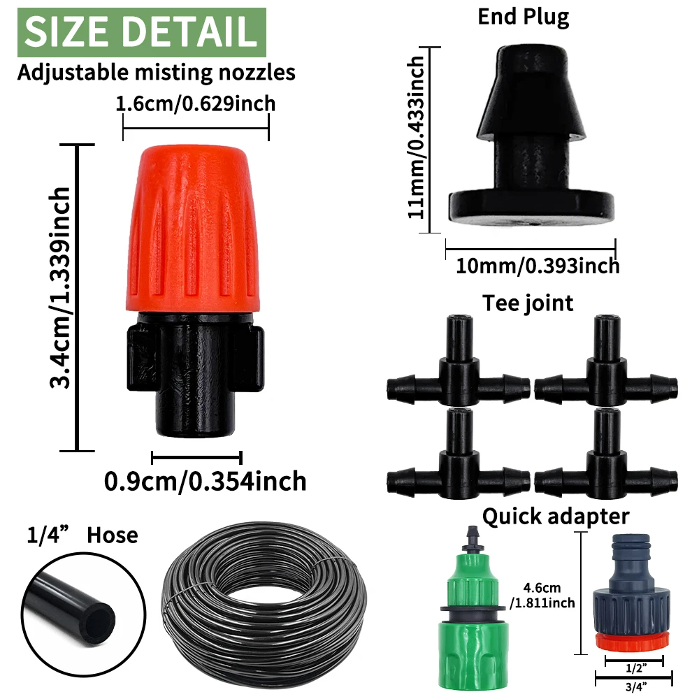 Kit Irigasi Nozzle Kabut 5M-20 - Smart Garden Monitor ulasan dan harga