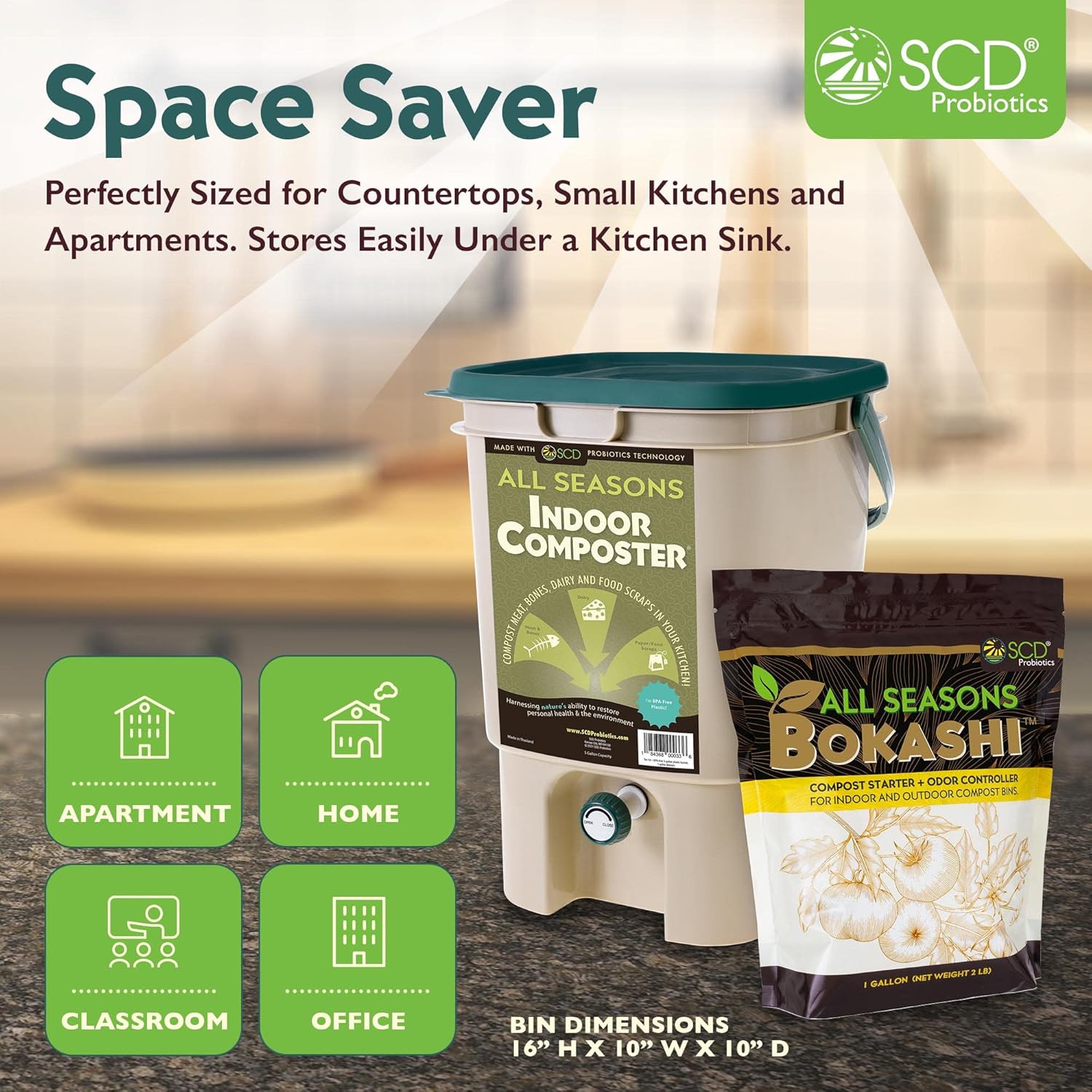Komposter Dalam Ruangan untuk  - Composting Kit Indoor ulasan dan harga