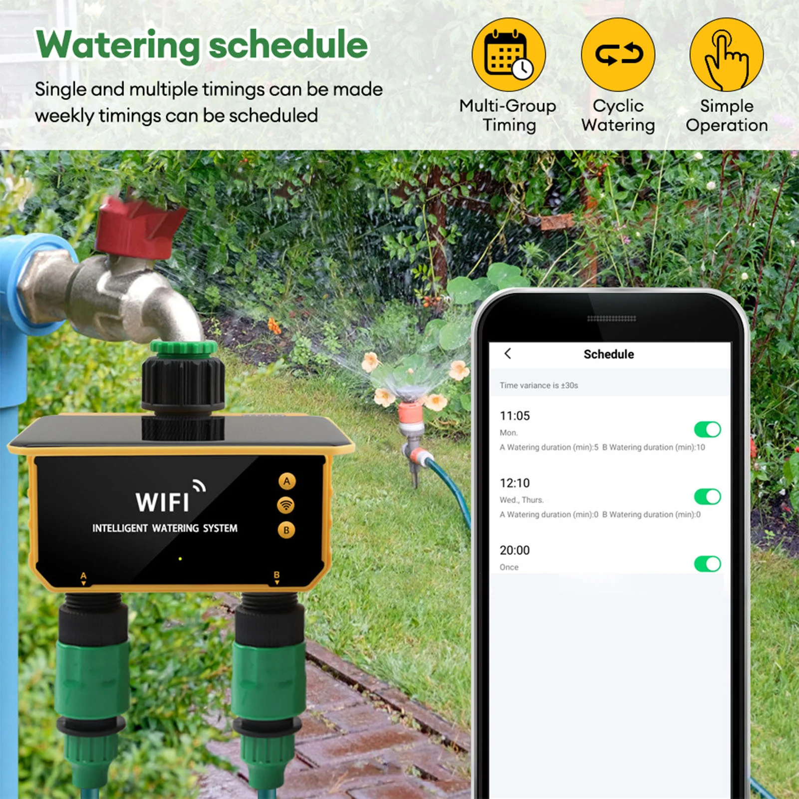 Timer Irigasi Cerdas WiFi Tena - Smart Garden Timer ulasan dan harga