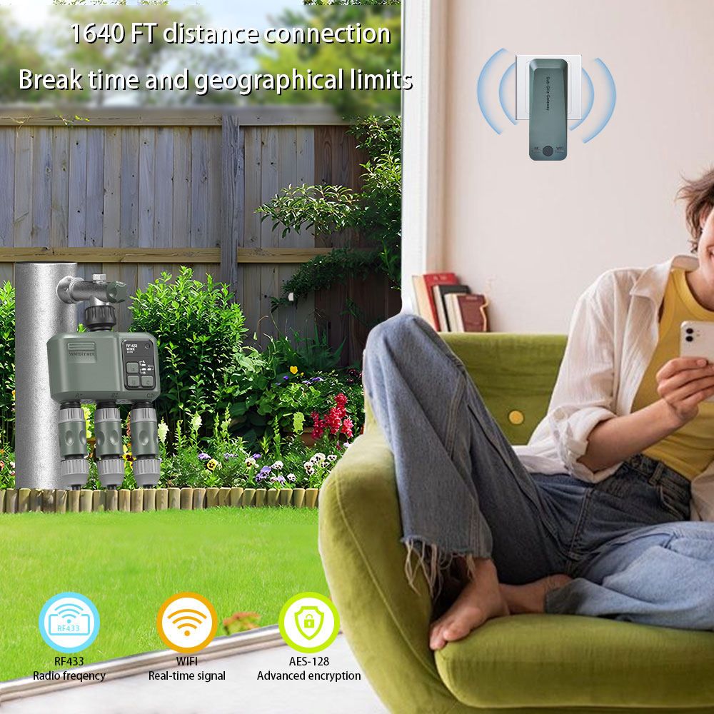 Tuya Wifi+RF433 Timer Air 3-ou - Smart Garden Timer ulasan dan harga