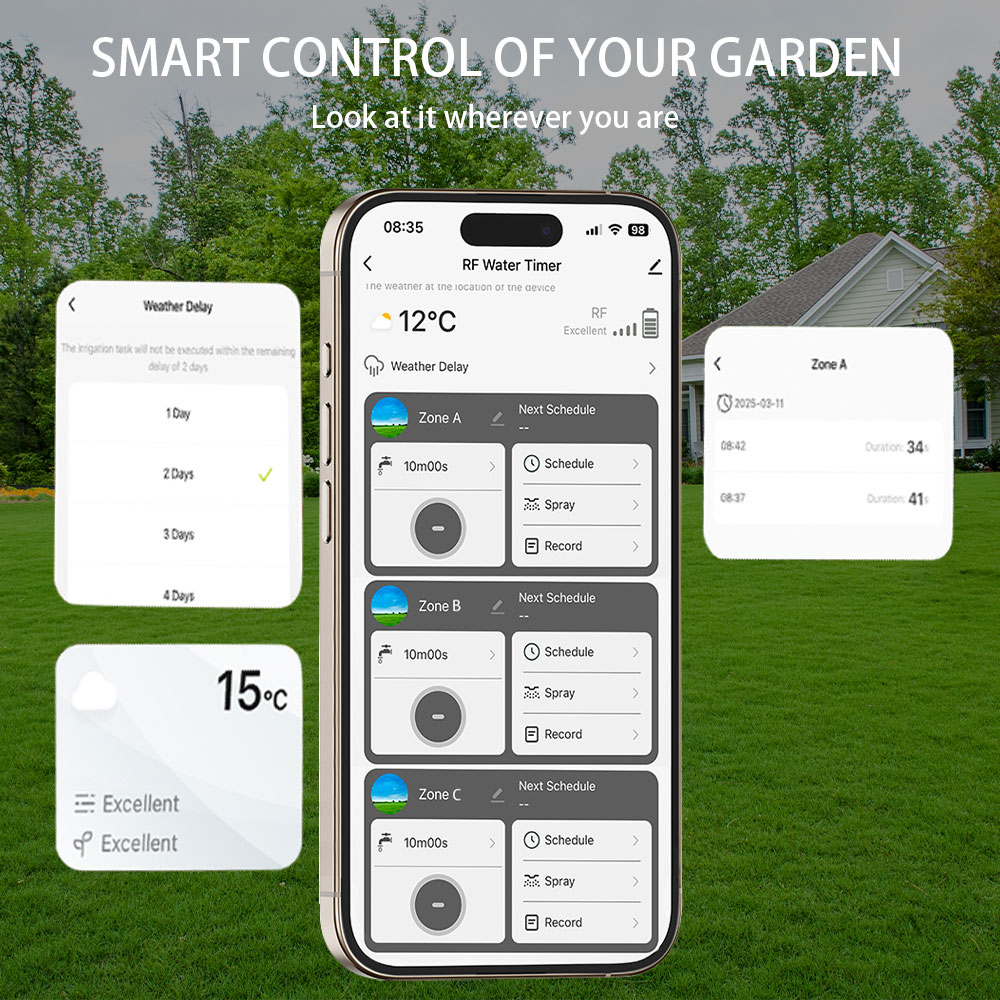 Tuya Wifi+RF433 Timer Air 3-ou - Smart Garden Timer ulasan dan harga
