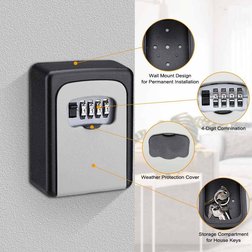 Kotak penyimpanan kunci kata s - Smart Garden Gate Lock ulasan dan harga
