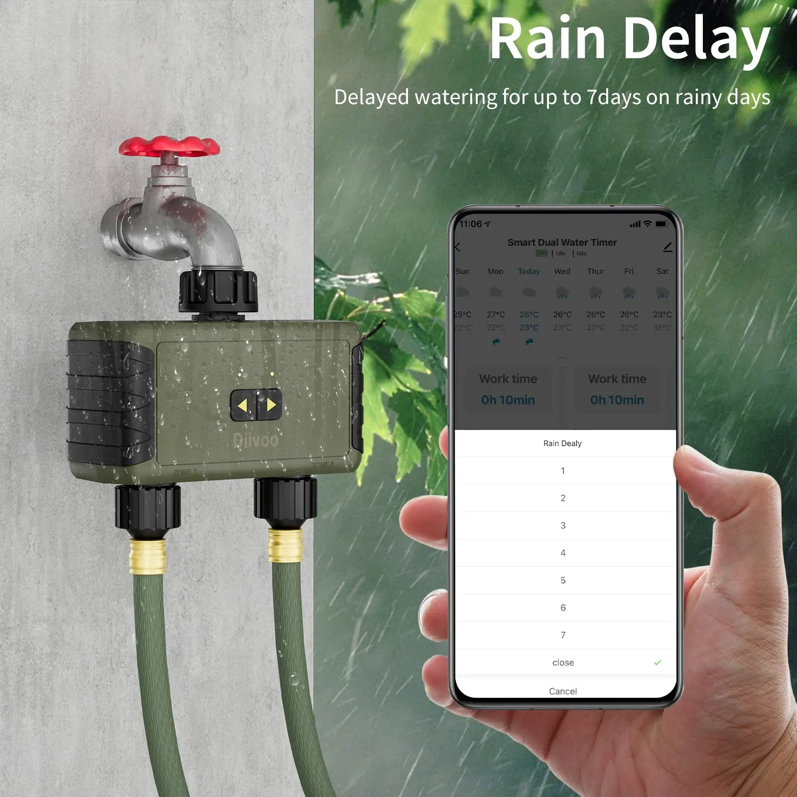 Diivoo Penyiram Otomatis denga - Smart Garden Devices ulasan dan harga