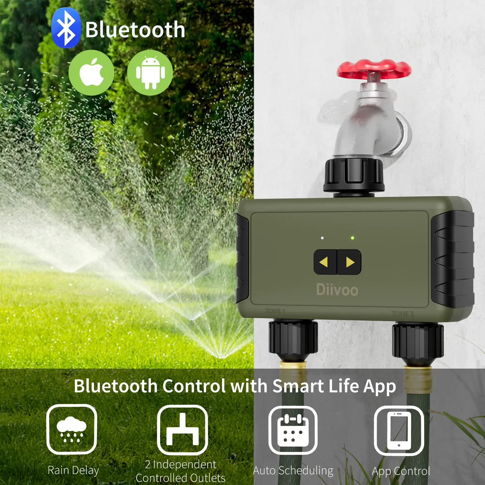 Diivoo Penyiram Otomatis denga - Smart Garden Devices ulasan dan harga