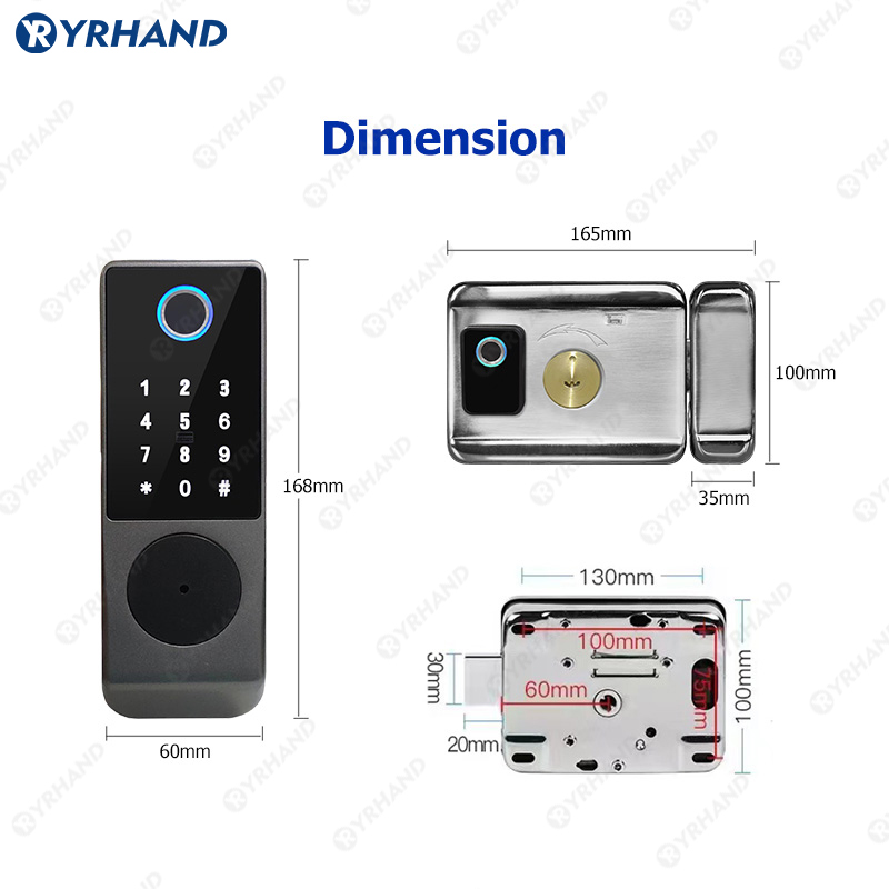 Tuya Kunci Pintar Tahan Air Wi - Smart Garden Gate Lock ulasan dan harga