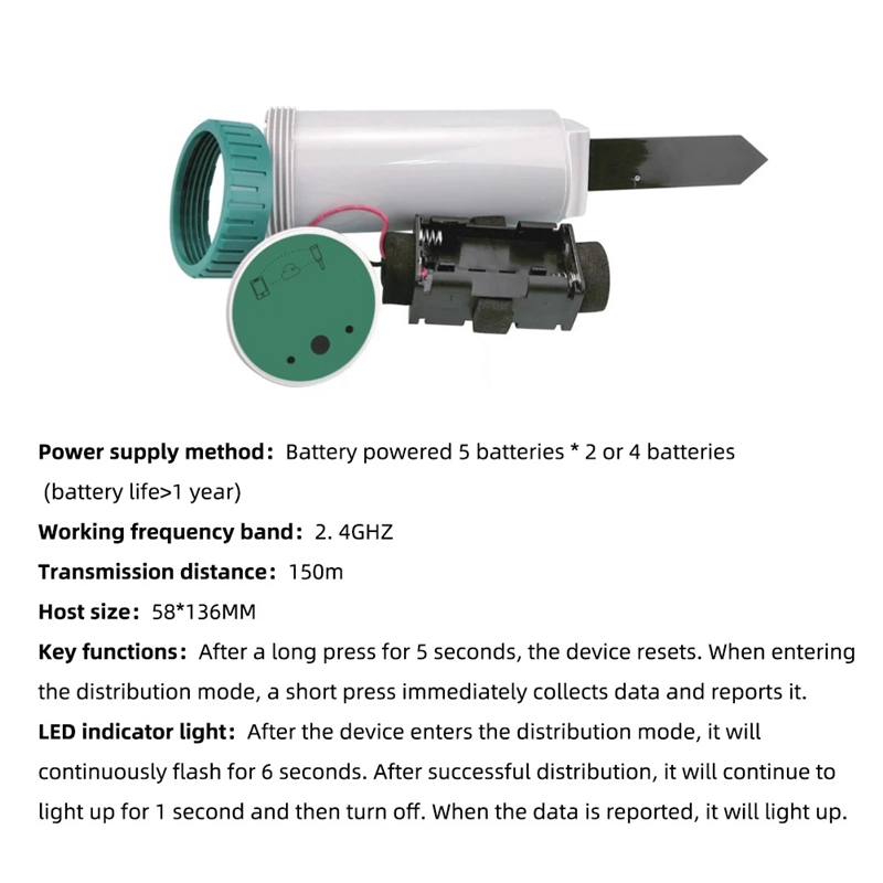 Zigbee Smart 4 In 1 Penguji Ta - Smart Garden Monitor ulasan dan harga